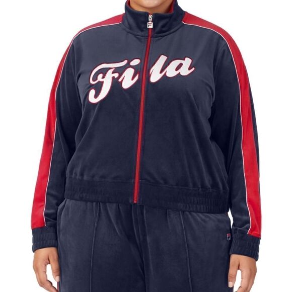 NWT Fila Valery Velour Track Jacket Size 2X - Picture 7 of 9